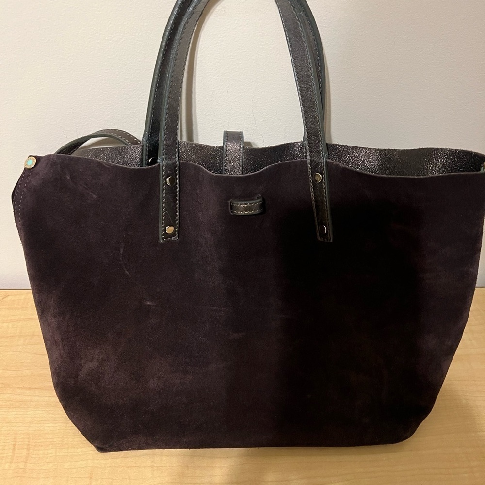 Tiffany Bronze Leather Tote Bag - Picture 14 of 15